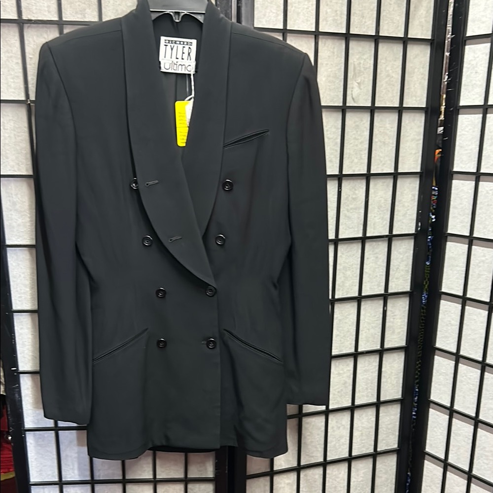 Black Double-Breasted Blazer